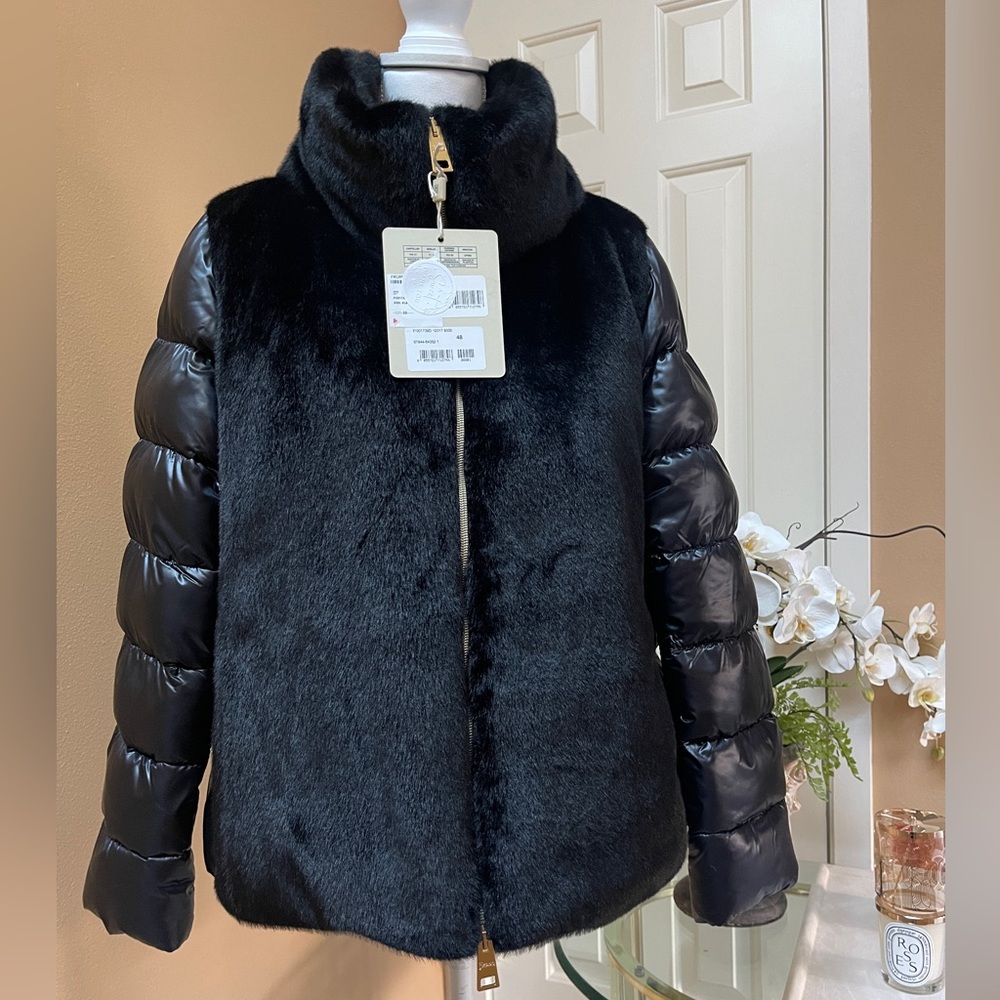 Herno Black Jacket size 48 NEW $675 - Picture 9 of 17